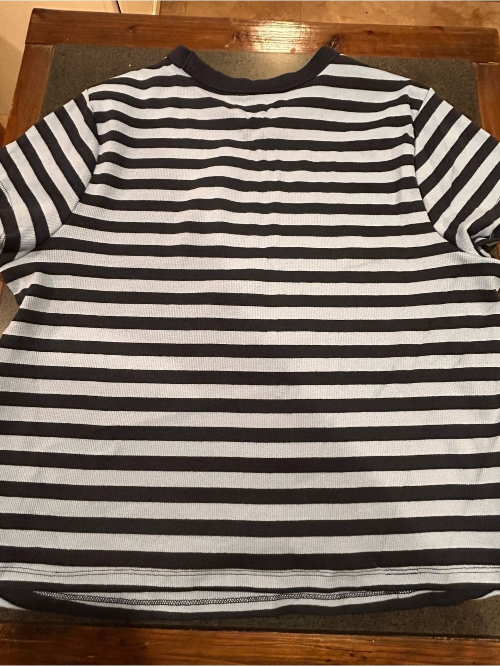 Navy & White Striped Tee
